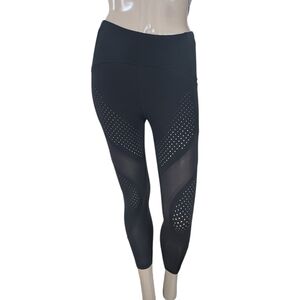 Lululemon Athletica crop Black Perforated Leggings